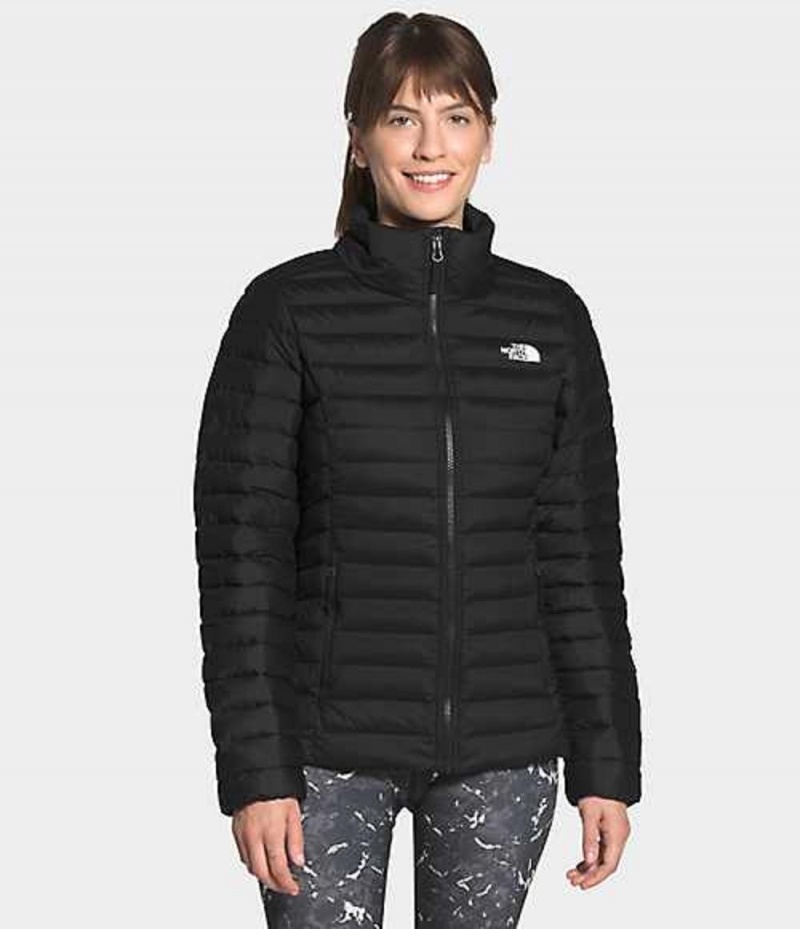 Chaqueta Plumas The North Face Stretch Mujer Negras | 0485361-NB