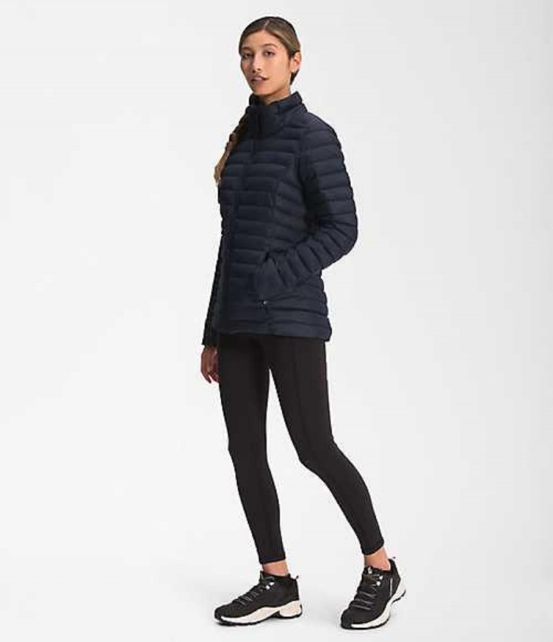 Chaqueta Plumas The North Face Stretch Mujer Azul Marino | 7465182-ZP