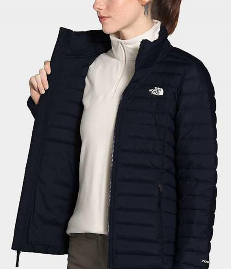 Chaqueta Plumas The North Face Stretch Mujer Azul Marino | 7465182-ZP