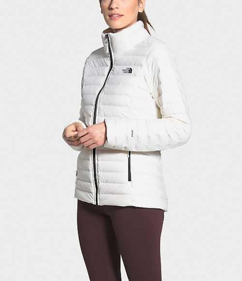 Chaqueta Plumas The North Face Stretch Mujer Blancas | 8139670-FA