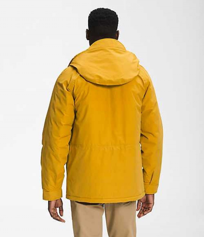 Chaqueta Plumas The North Face ThermoBall™ DryVent™ Hombre Amarillo Marrones | 2934170-KJ