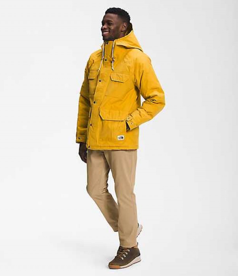 Chaqueta Plumas The North Face ThermoBall™ DryVent™ Hombre Amarillo Marrones | 2934170-KJ