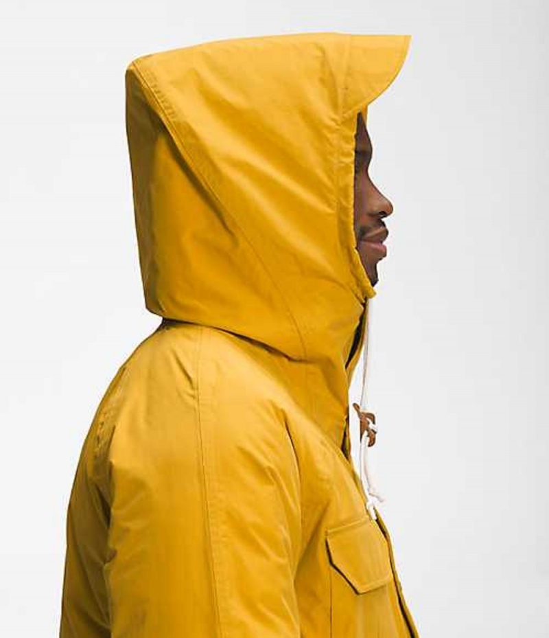 Chaqueta Plumas The North Face ThermoBall™ DryVent™ Hombre Amarillo Marrones | 2934170-KJ