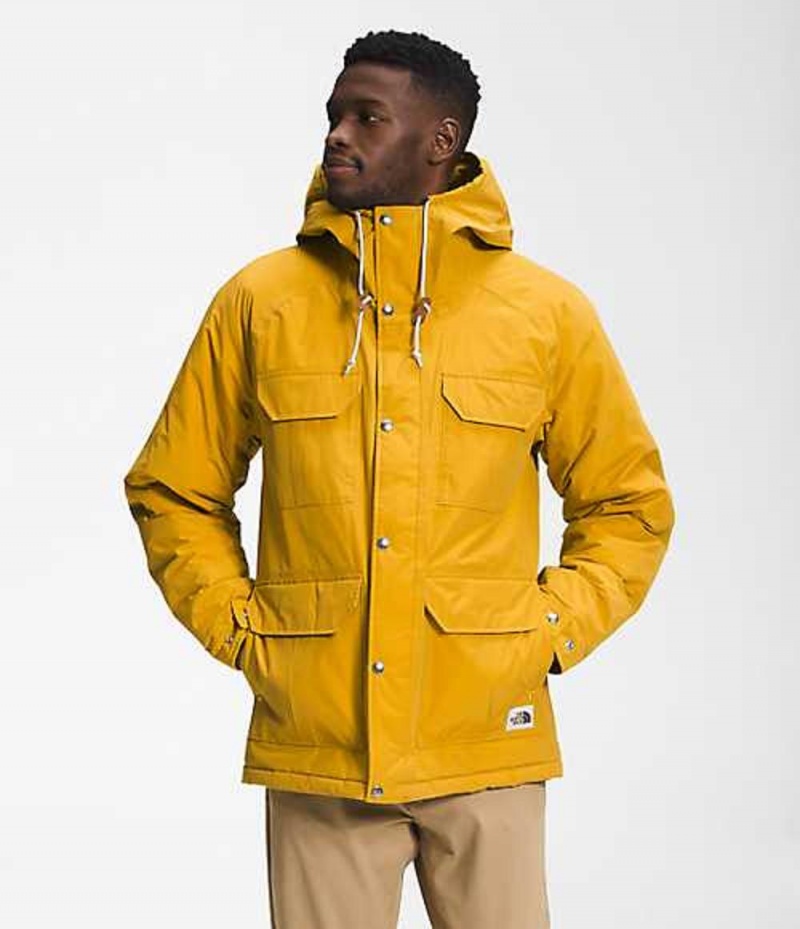 Chaqueta Plumas The North Face ThermoBall™ DryVent™ Hombre Amarillo Marrones | 2934170-KJ