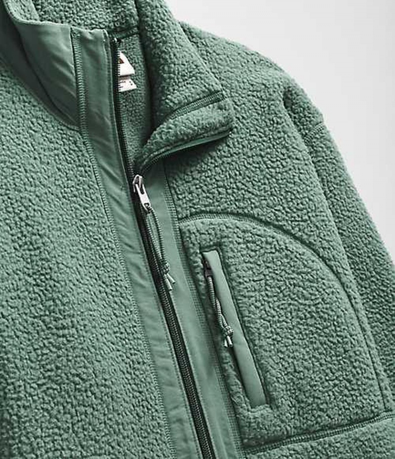 Fleece Jackets The North Face Cragmont Mujer Verde | 8932641-WG