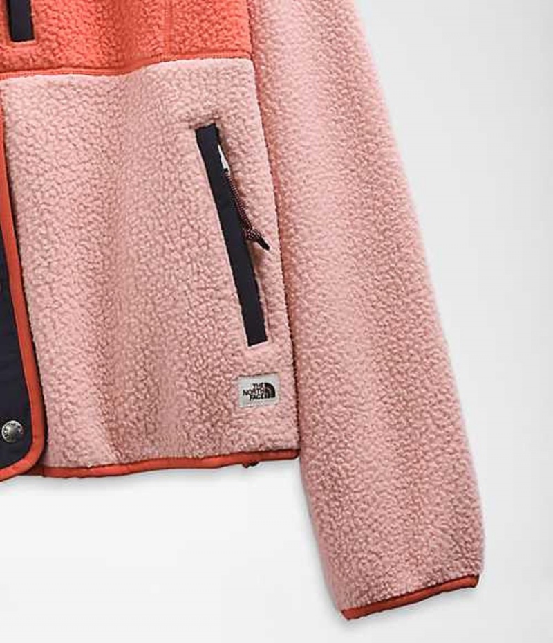 Fleece Jackets The North Face Cragmont Mujer Naranjas Rosas Marrones | 2570941-AO