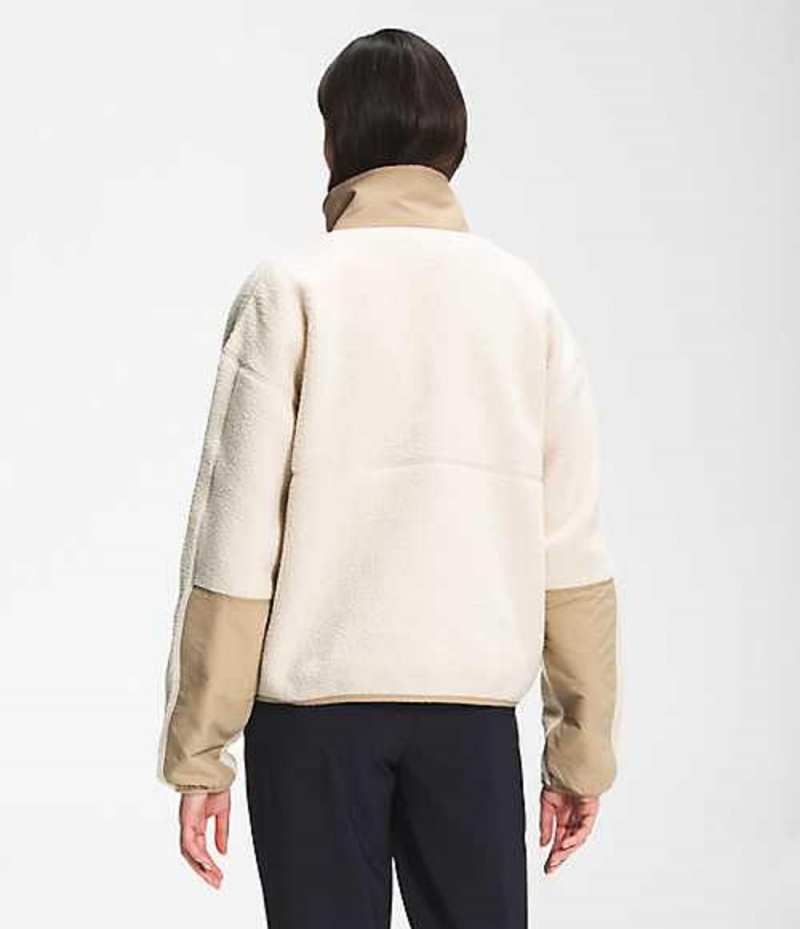 Fleece Jackets The North Face Cragmont Mujer Marrones Kaki | 1759308-PO