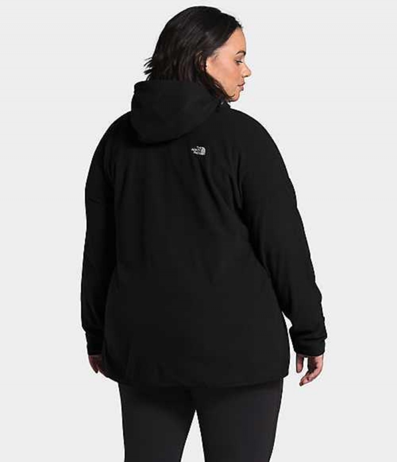 Fleece Jackets The North Face TKA Glacier Mujer Negras | 3697125-FN