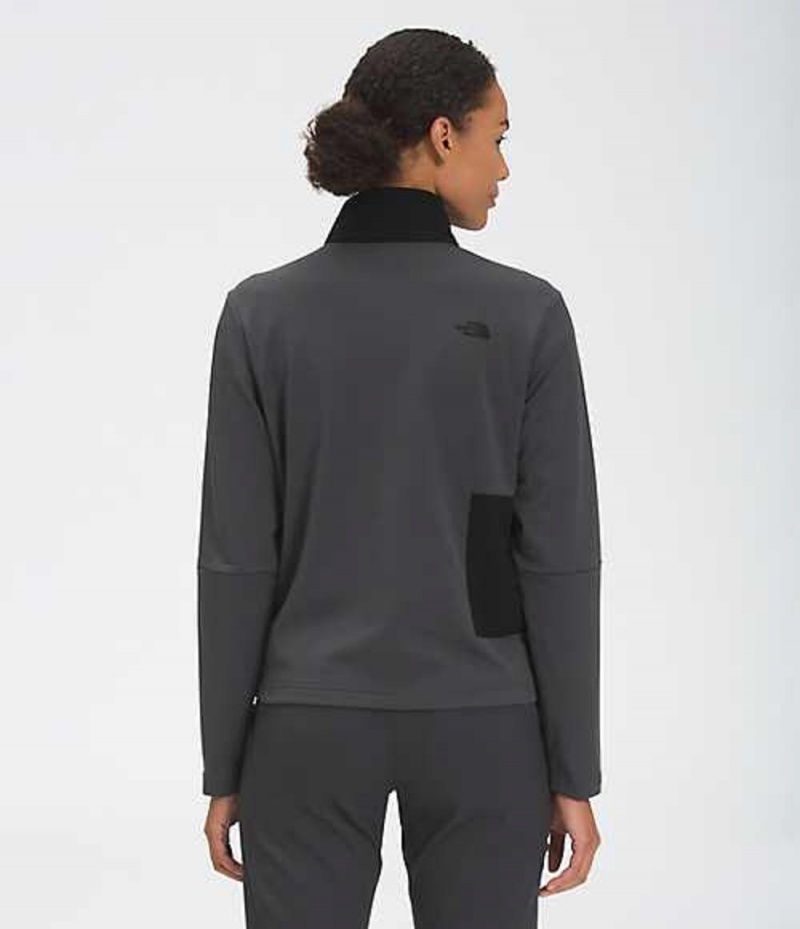 Fleece Jackets The North Face Wayroute Mujer Gris Negras | 0197542-VA