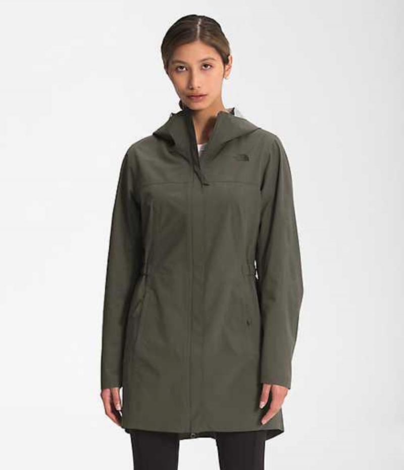 Parka The North Face Allproof Stretch Mujer Gris Marrones Verde | 6820974-QX