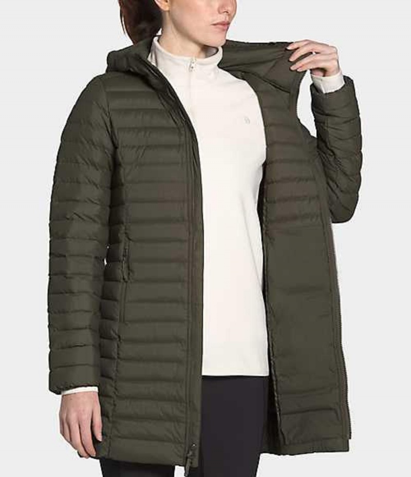 Parka The North Face Stretch Mujer Gris Marrones Verde | 5431672-RV