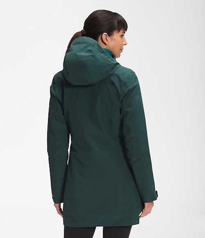 Parka The North Face ThermoBall™ Eco Mujer Verde Oscuro | 6204587-KE