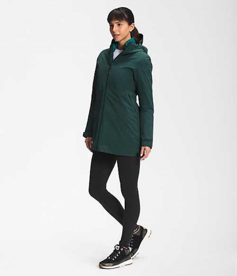 Parka The North Face ThermoBall™ Eco Mujer Verde Oscuro | 6204587-KE