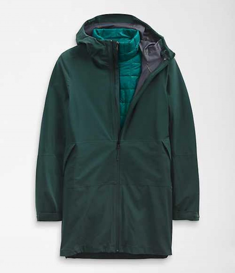 Parka The North Face ThermoBall™ Eco Mujer Verde Oscuro | 6204587-KE