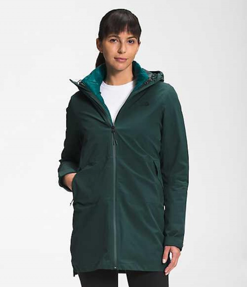 Parka The North Face ThermoBall™ Eco Mujer Verde Oscuro | 6204587-KE