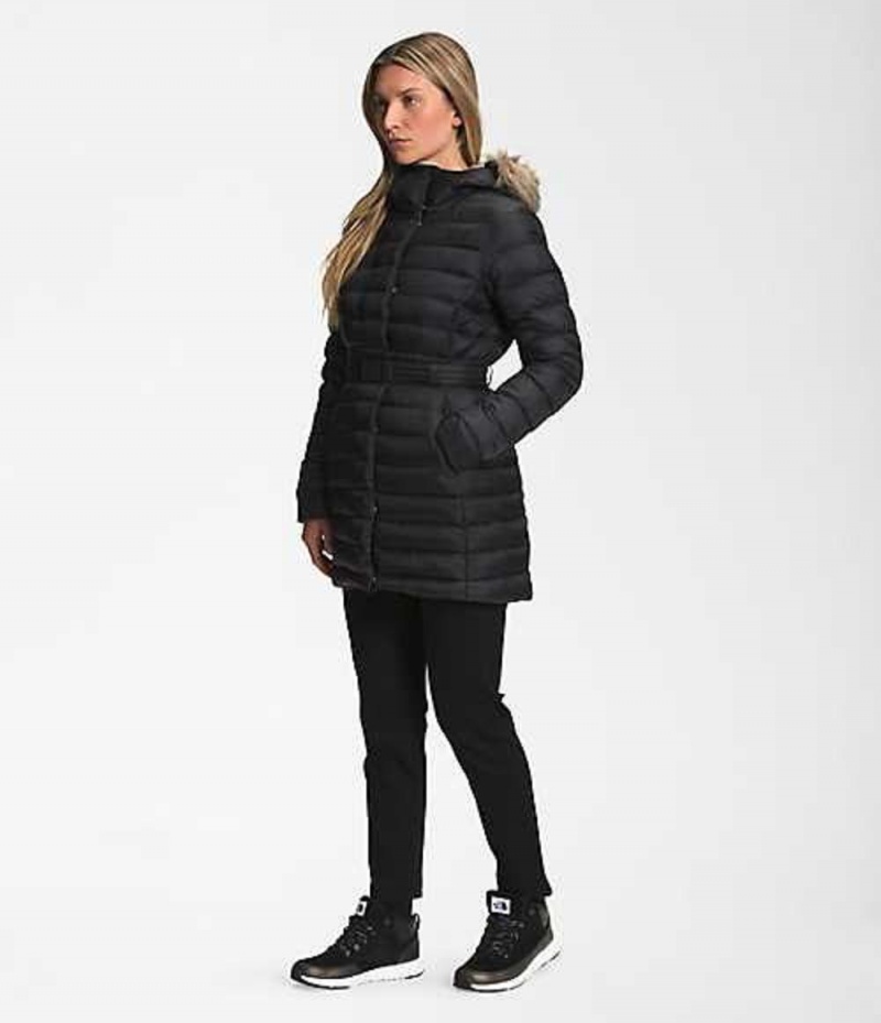 Parka The North Face Transverse Belted Mujer Negras | 7123046-UT