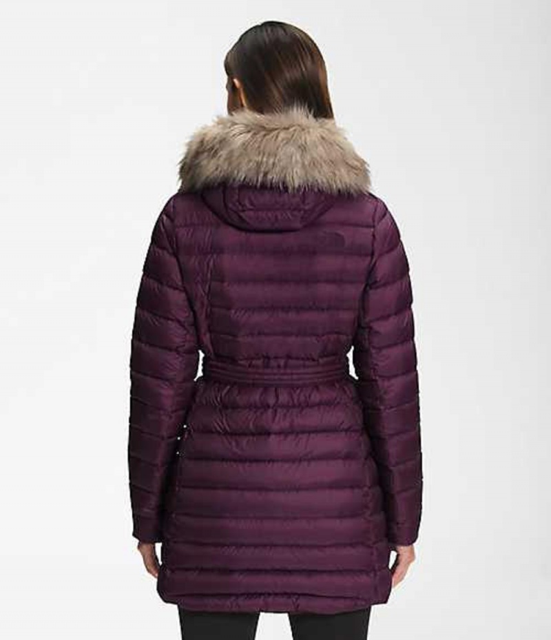 Parka The North Face Transverse Belted Mujer Burdeos | 2084953-SG