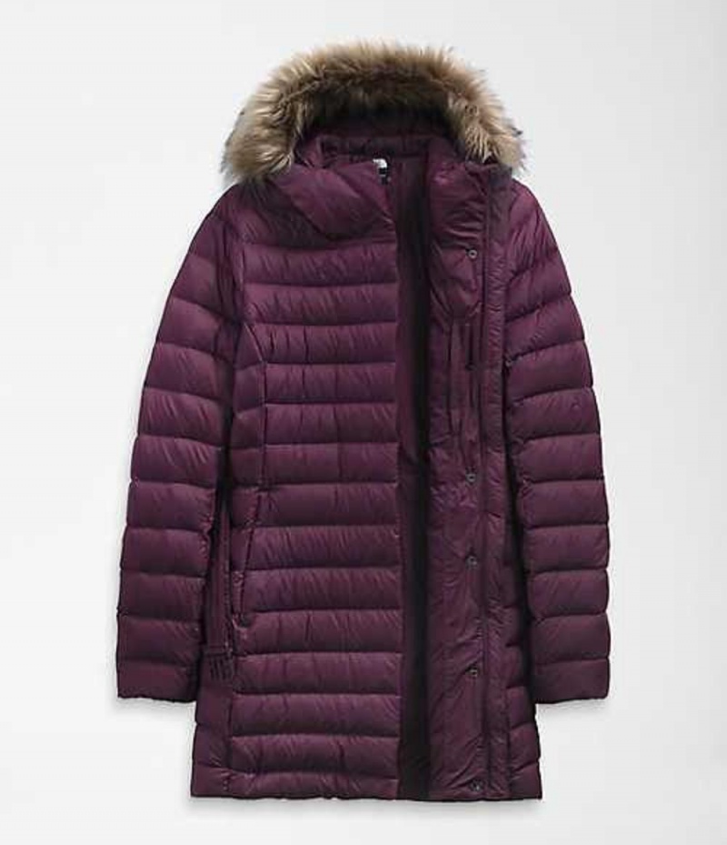 Parka The North Face Transverse Belted Mujer Burdeos | 2084953-SG