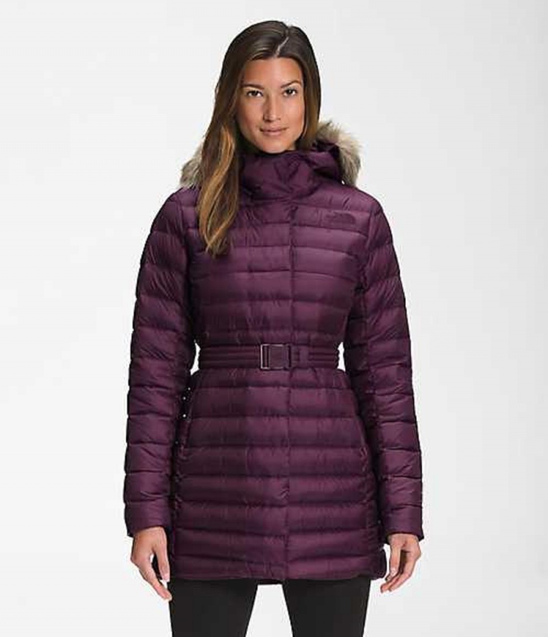 Parka The North Face Transverse Belted Mujer Burdeos | 2084953-SG