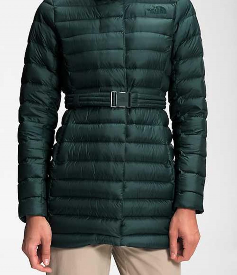 Parka The North Face Transverse Belted Mujer Verde Oscuro | 3590742-OZ