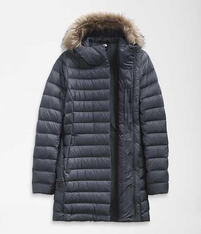 Parka The North Face Transverse Belted Mujer Gris | 4928506-IW