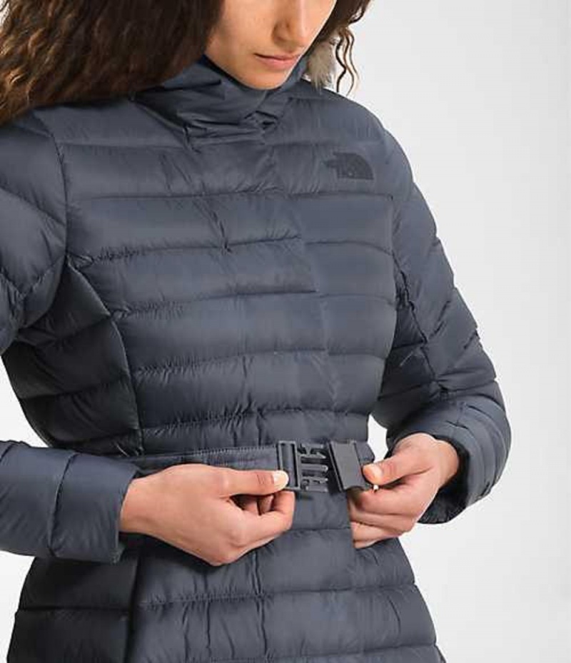 Parka The North Face Transverse Belted Mujer Gris | 4928506-IW