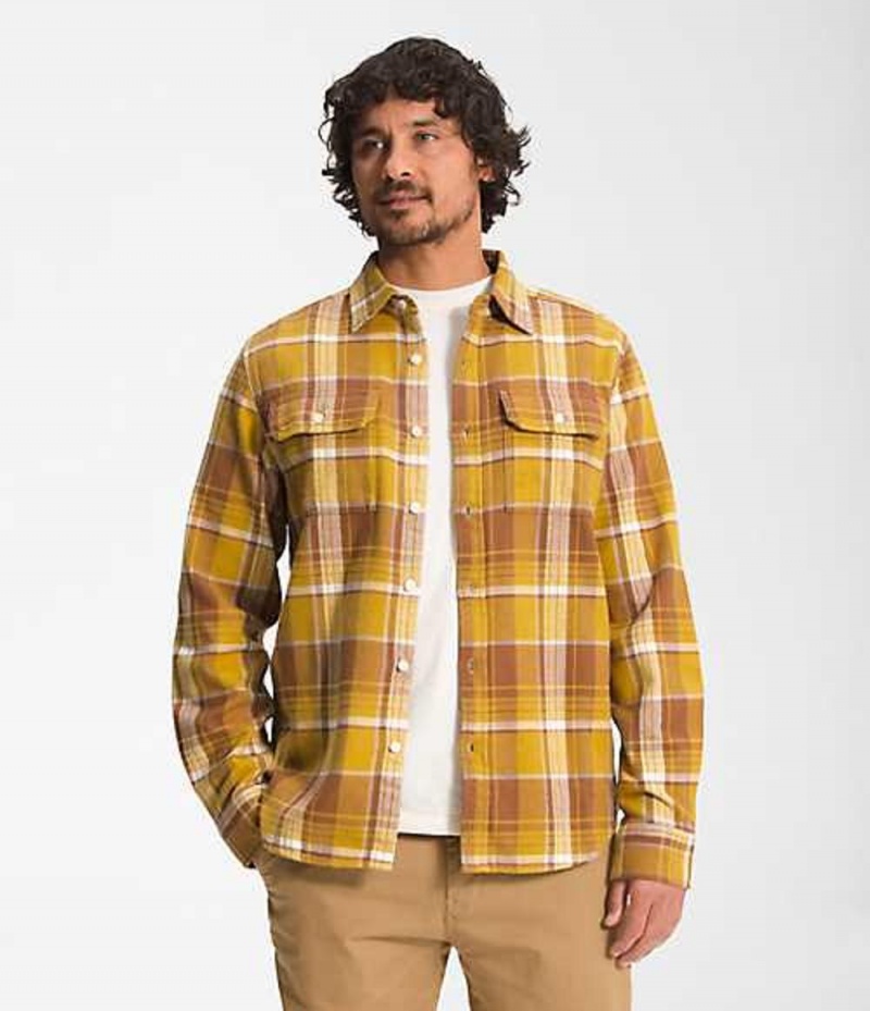 Shirts The North Face Arroyo Hombre Amarillo | 1092674-TE