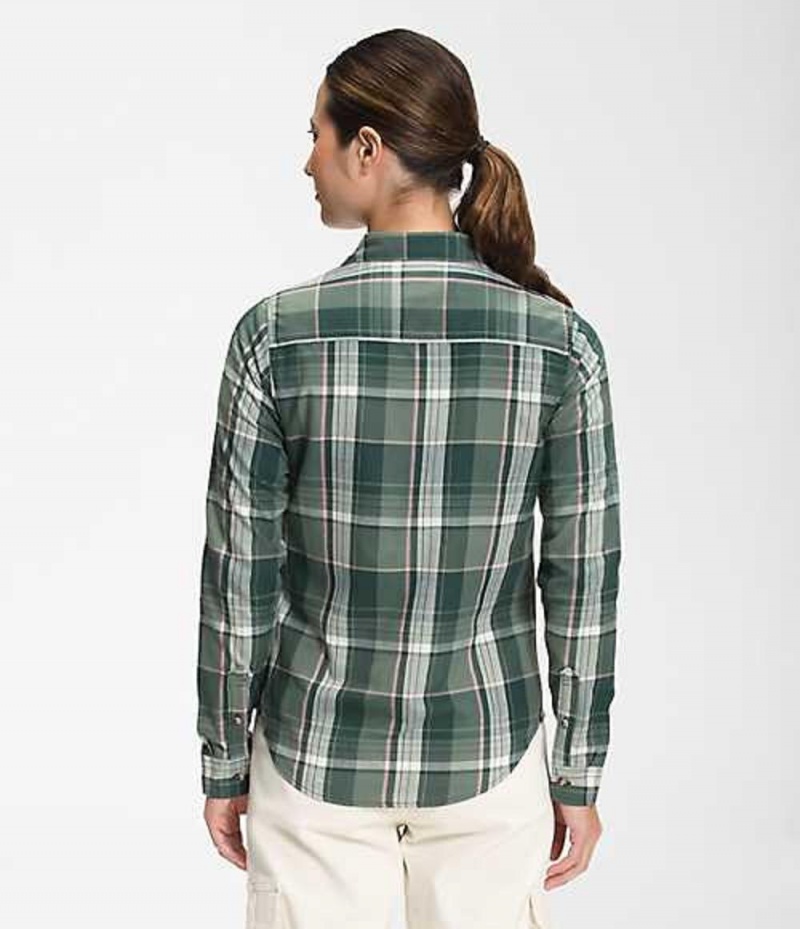 Shirts The North Face Berkeley Mujer Verde Oscuro | 1924305-OZ