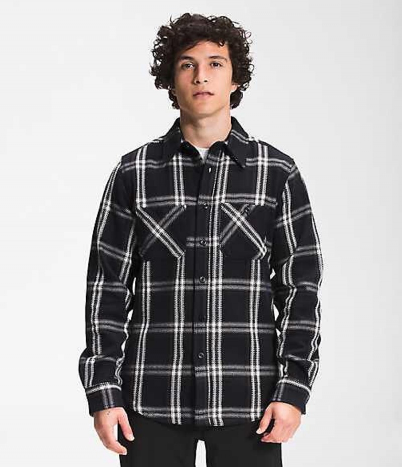 Shirts The North Face Valley Twill Flannel Hombre Negras | 6095271-RD