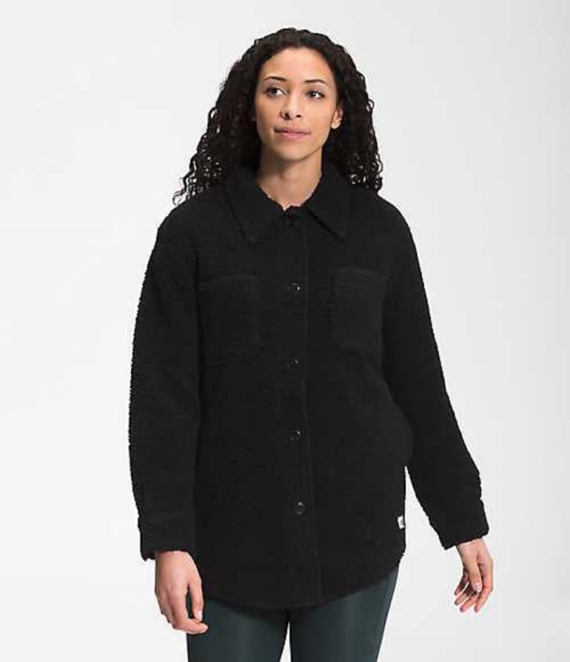 Shirts The North Face Wool Harrison Mujer Negras | 0485173-NE