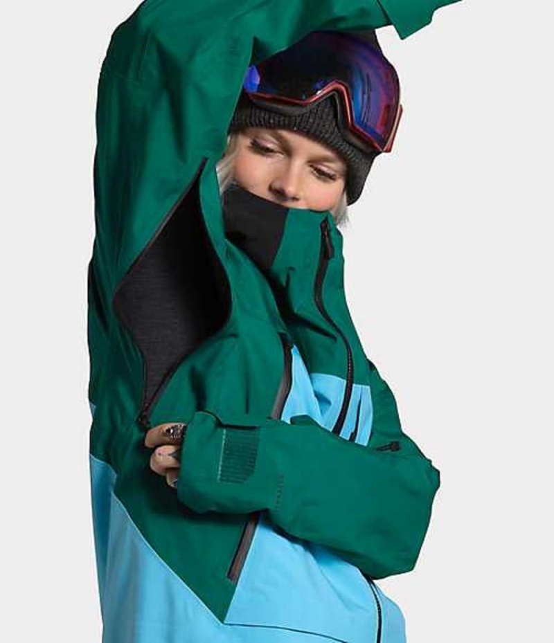 Skiing The North Face A-CAD Mujer Azules Verde Negras | 4306975-BS