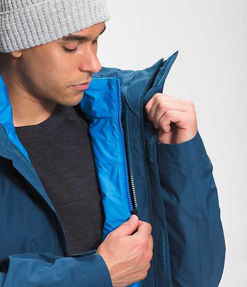 Skiing The North Face Clement Triclimate® Hombre Azules | 3648512-EM