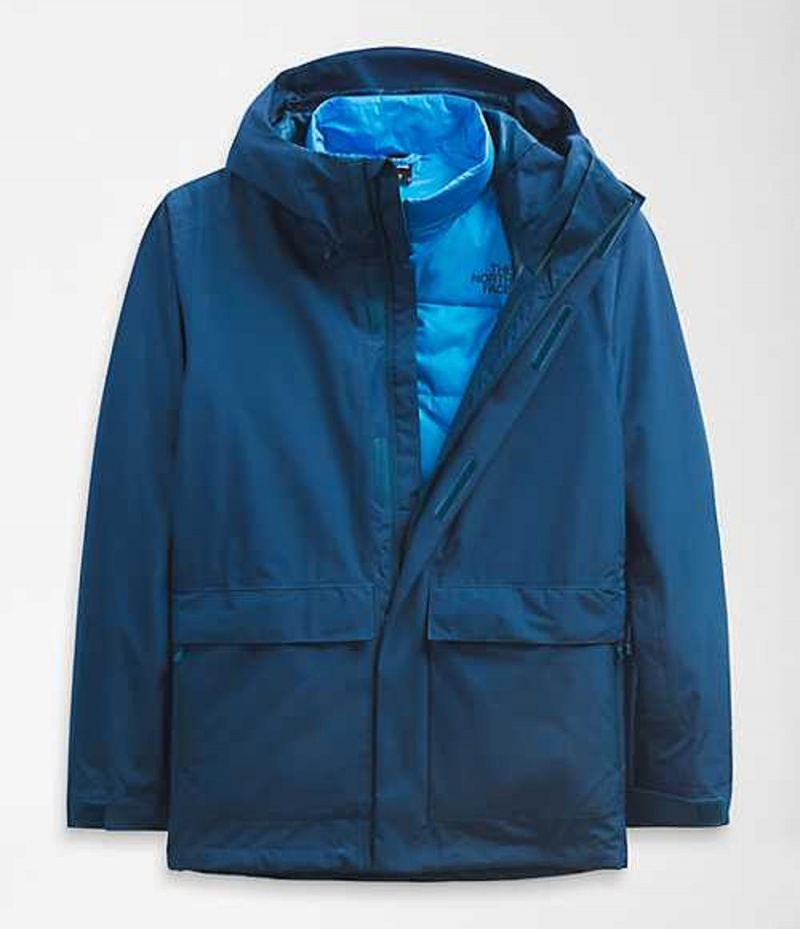 Skiing The North Face Clement Triclimate® Hombre Azules | 3648512-EM