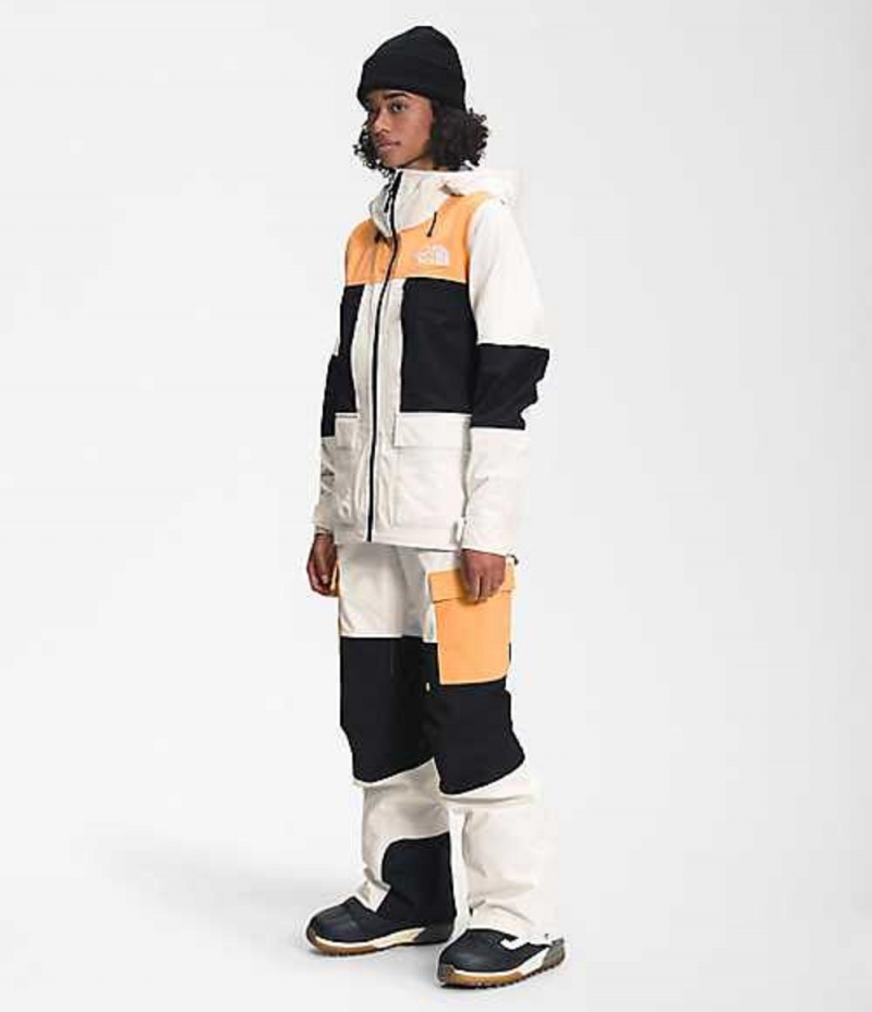 Skiing The North Face Dragline Mujer Blancas Naranjas Negras | 9520143-ZB