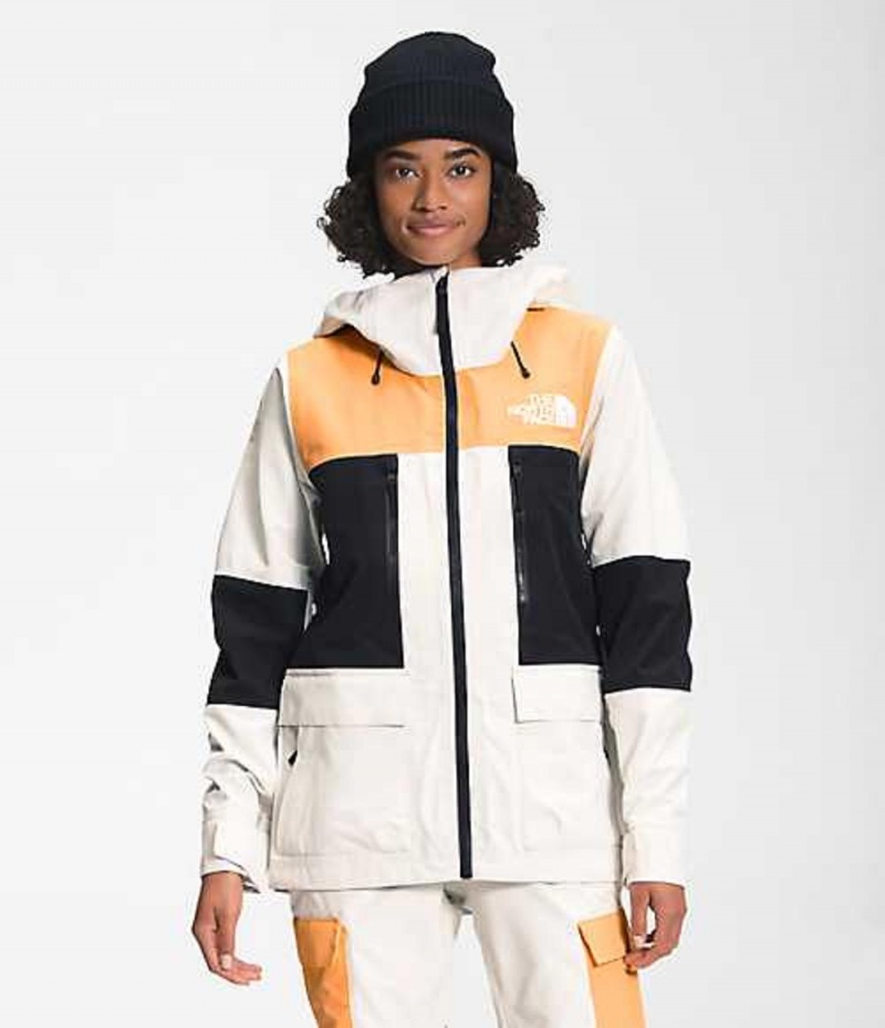 Skiing The North Face Dragline Mujer Blancas Naranjas Negras | 9520143-ZB