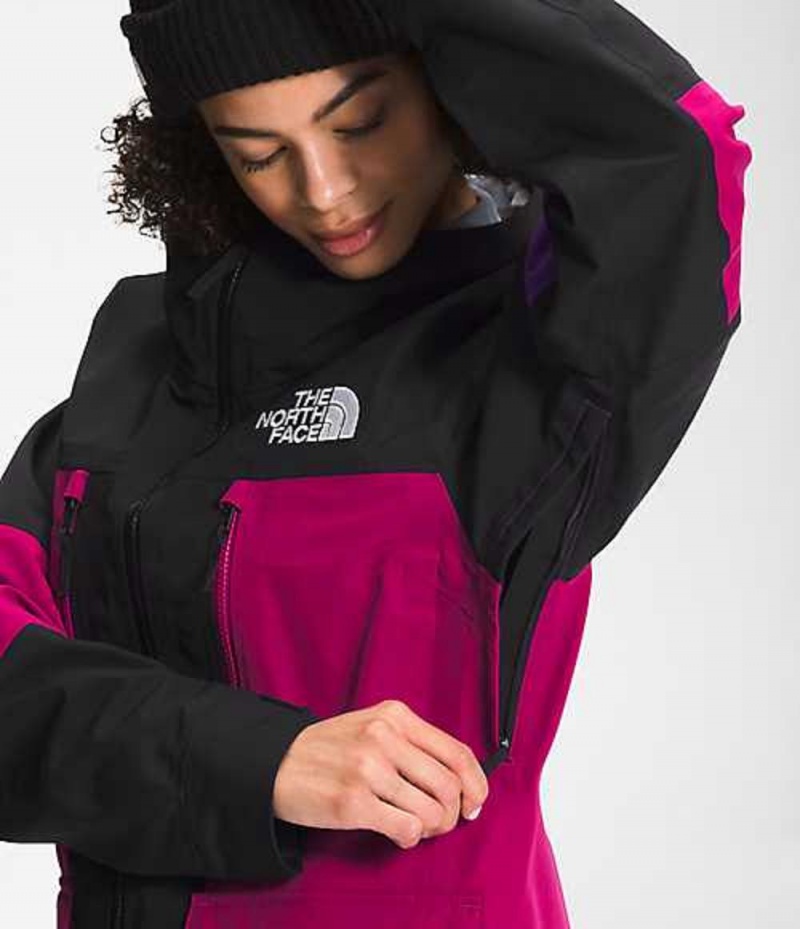 Skiing The North Face Dragline Mujer Negras Rosas | 1027934-OP