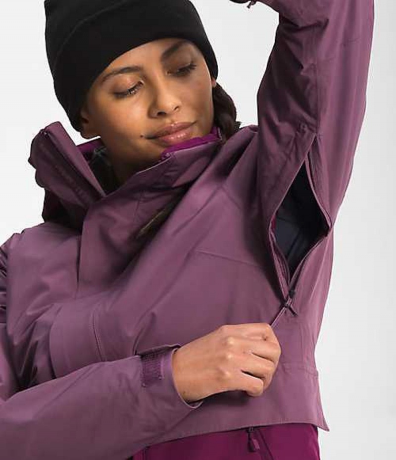 Skiing The North Face Garner Triclimate® Mujer Moradas Negras | 4627819-PC