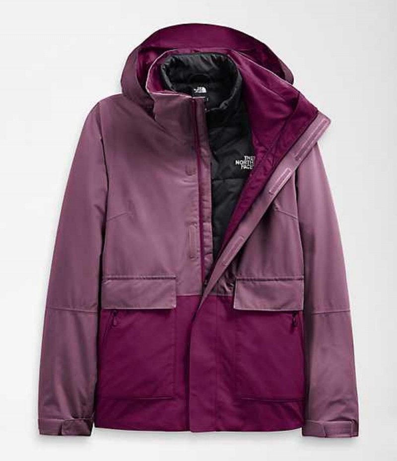 Skiing The North Face Garner Triclimate® Mujer Moradas Negras | 4627819-PC