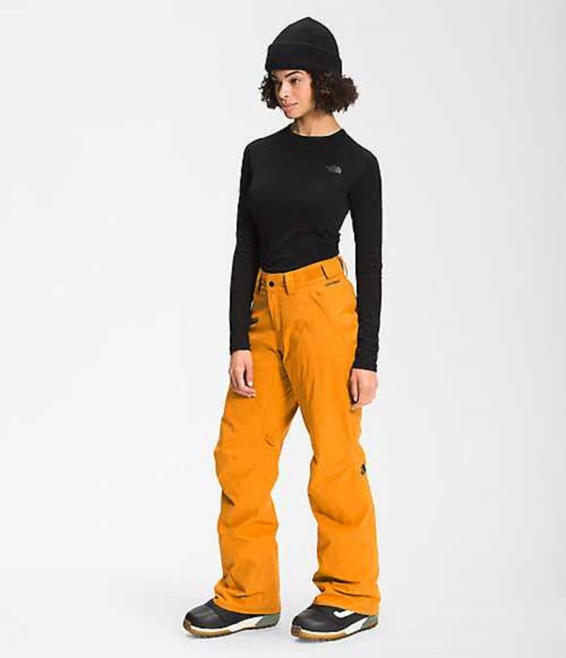 Snowboard Pants The North Face Freedom Mujer Amarillo | 6435972-LO