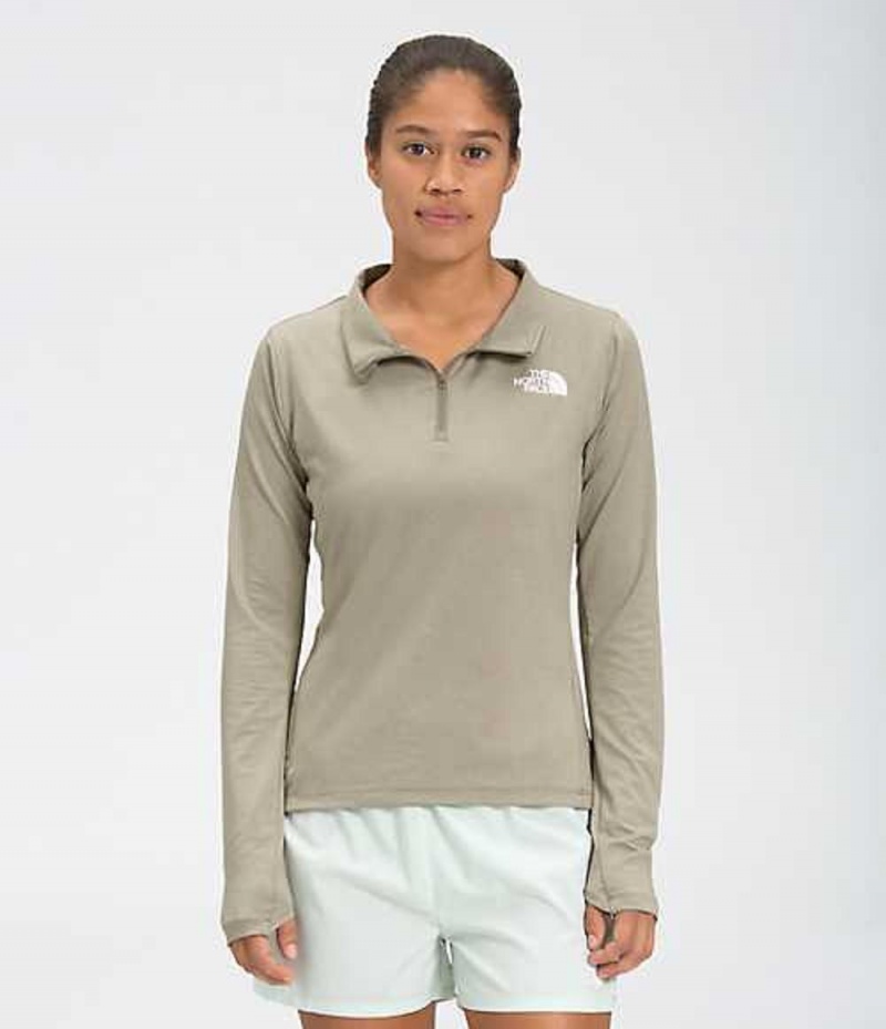 Sudadera The North Face Riseway ½ Zip Mujer Gris | 1387409-KX