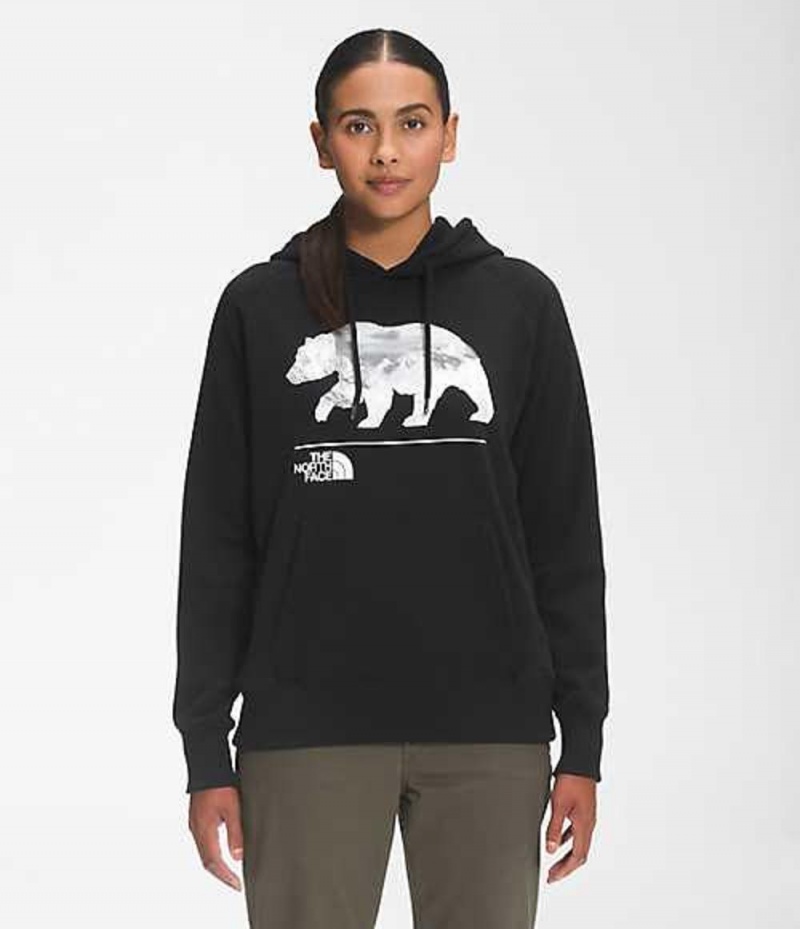 Sudadera con Capucha The North Face Bearscape Mujer Negras Gris | 1469508-AJ