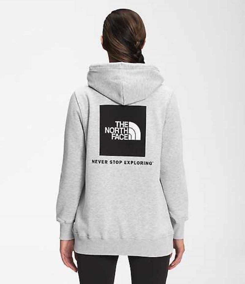 Sudadera con Capucha The North Face Box NSE Mujer Gris Claro | 0697431-YM