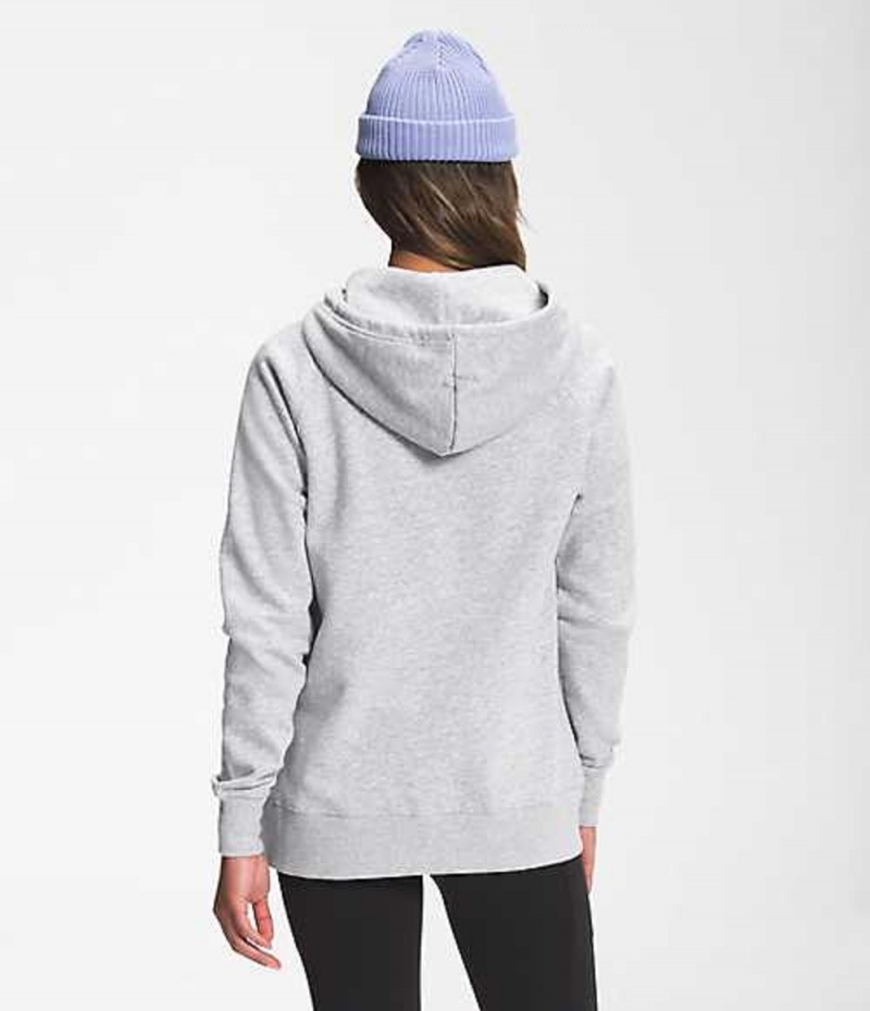 Sudadera con Capucha The North Face Half Dome Mujer Gris Claro Blancas | 4106783-HA