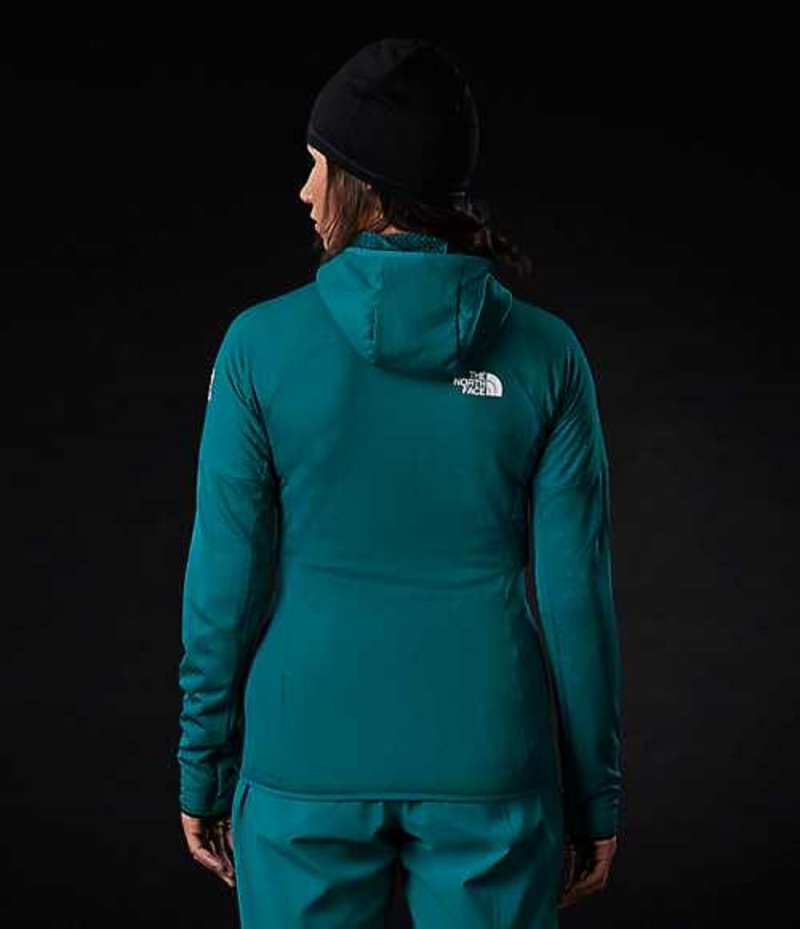 Sudadera con Capucha The North Face Summit L2 FUTUREFLEECE™ Mujer Turquesa | 3154872-WF