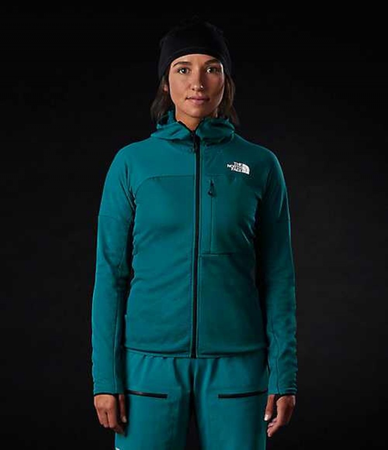 Sudadera con Capucha The North Face Summit L2 FUTUREFLEECE™ Mujer Turquesa | 3154872-WF