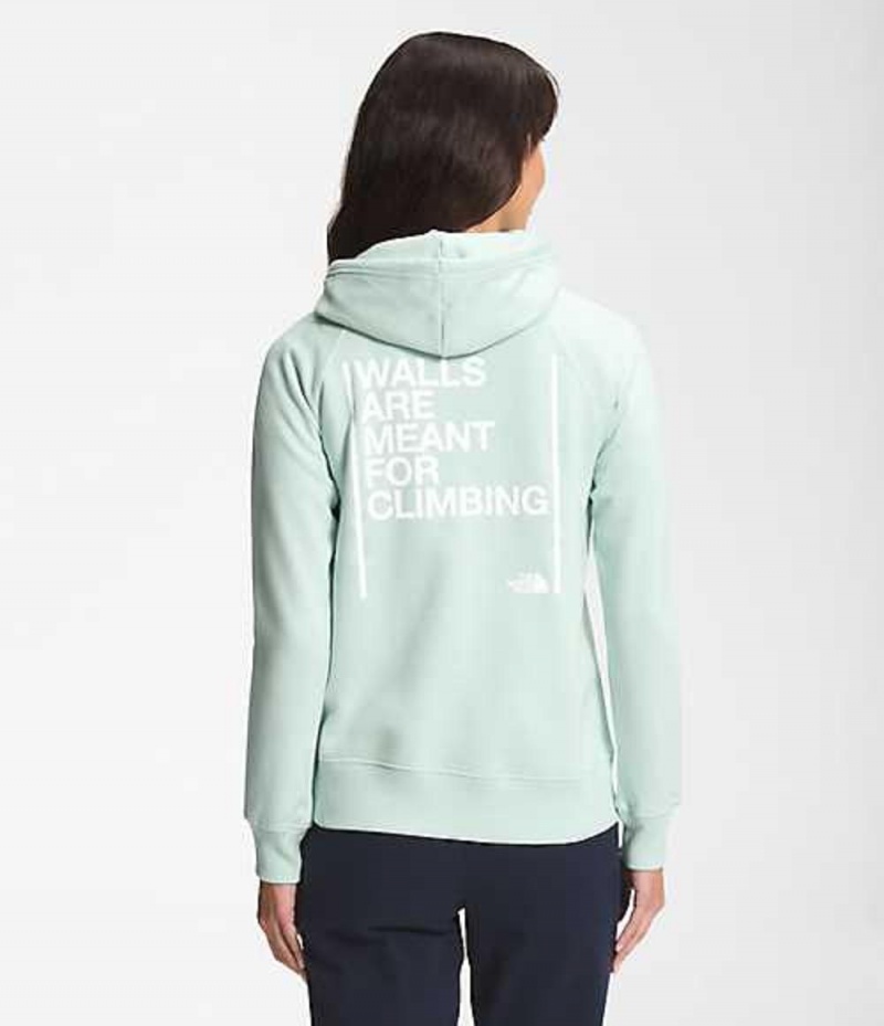 Sudadera con Capucha The North Face Walls Mujer Verde Menta | 9624173-TK