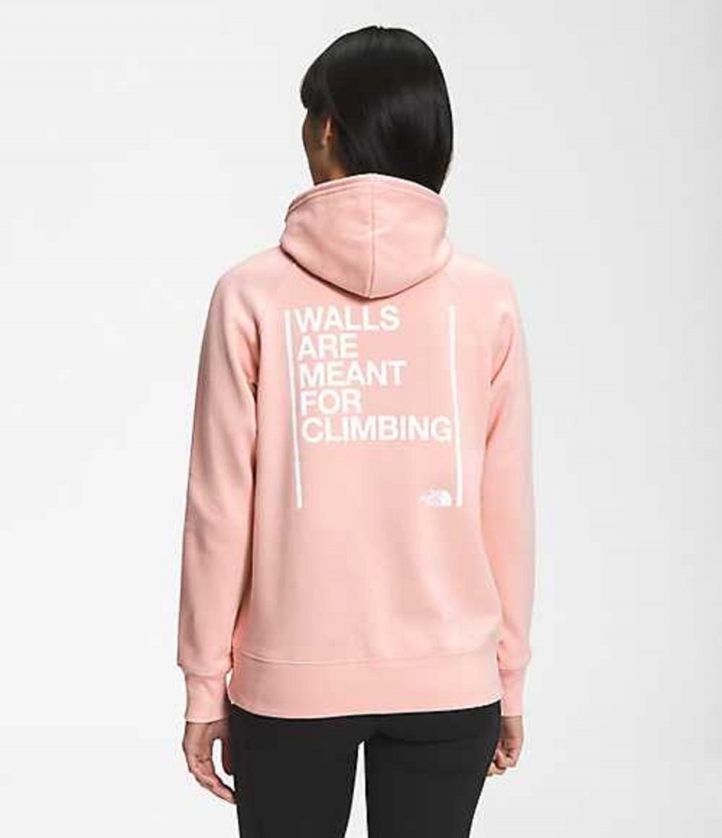 Sudadera con Capucha The North Face Walls Mujer Marrones Rosas | 0528367-PD