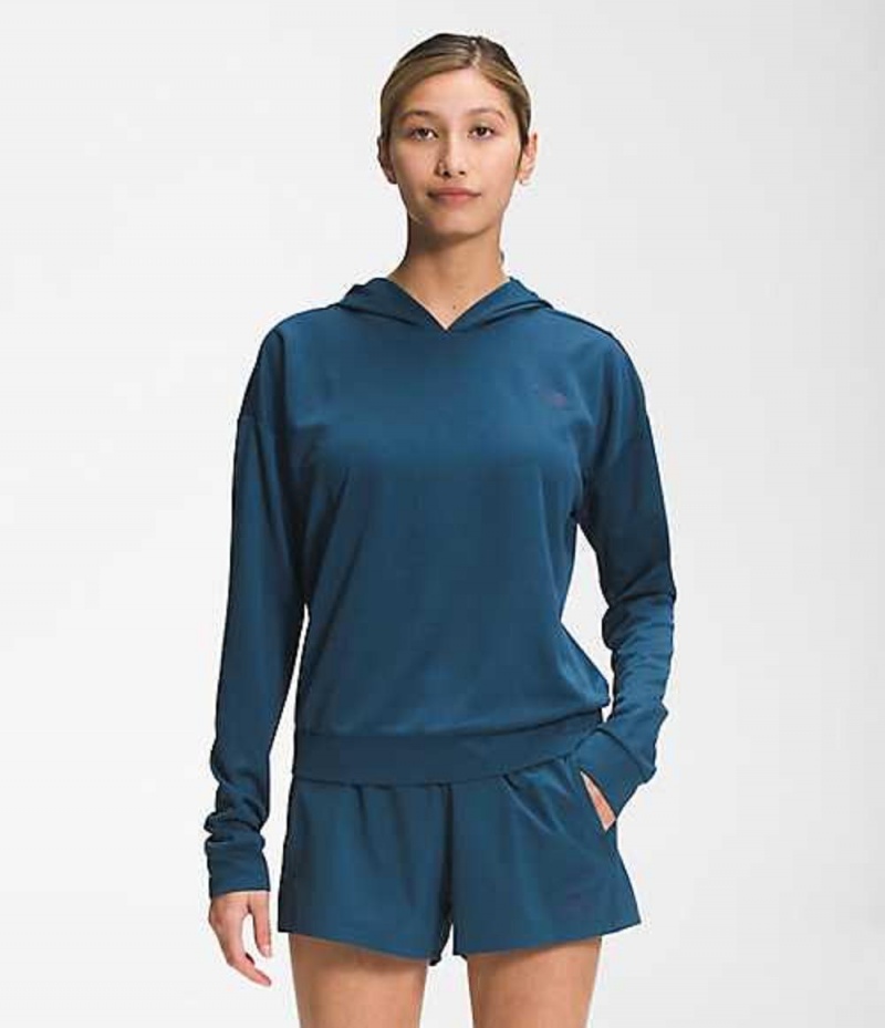 Sudadera con Capucha The North Face Wander Mujer Azules | 2056918-WJ