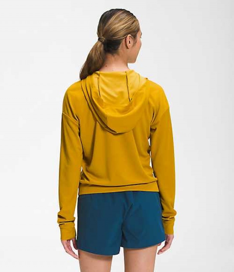 Sudadera con Capucha The North Face Wander Mujer Amarillo | 6352704-VG