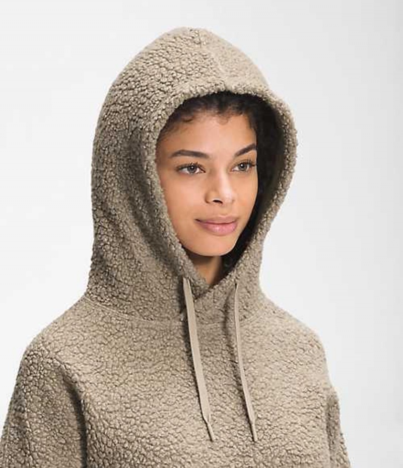 Sudadera con Capucha The North Face Wool Harrison Mujer Gris | 6014853-ND